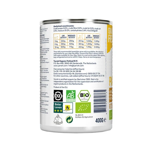 Yarrah - Hundefutter Paté Huhn Mit Spirulina Und Meeresalgen In Soße Bio – Bild 2